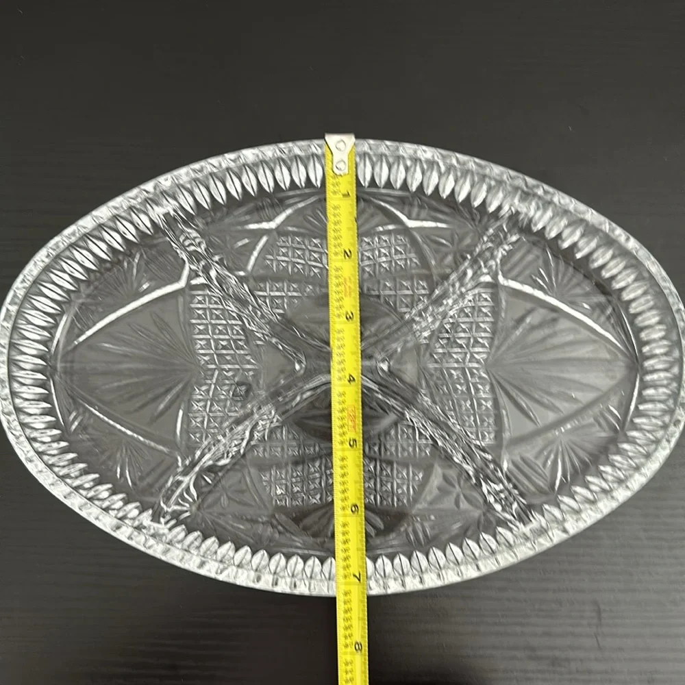 Libbey Clarion 4 Part Divided Serving Tray Vintage